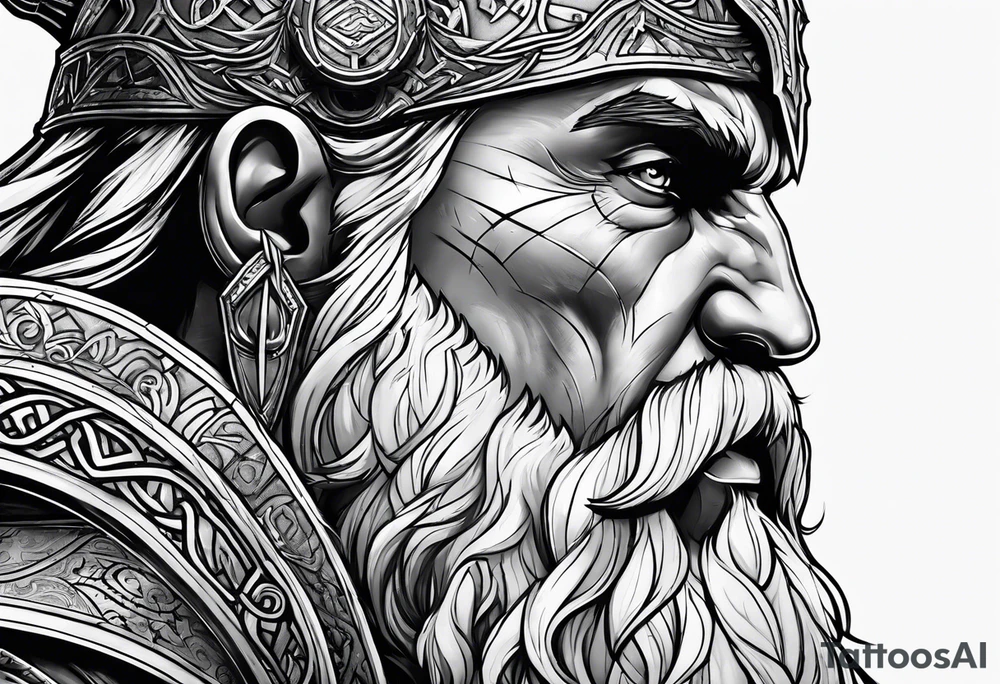 god of war odin tattoo idea