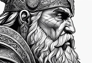 god of war odin tattoo idea