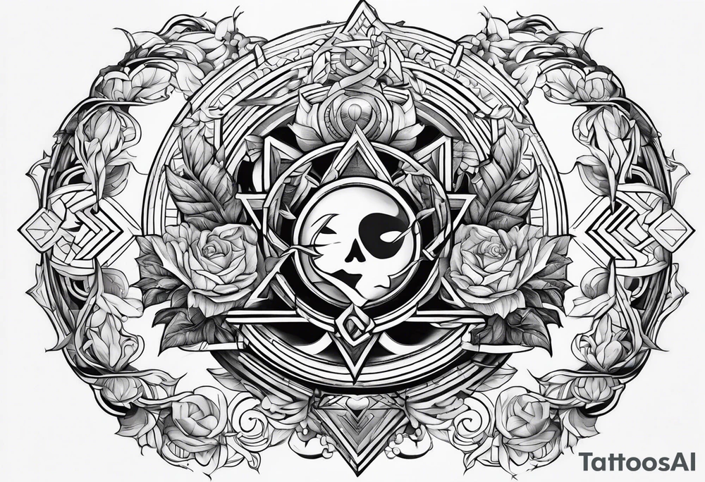 Law of good and evil tattoo idea