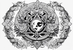 Law of good and evil tattoo idea