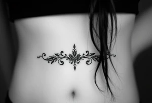 linear tattoo idea