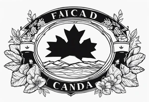 French canada tattoo idea