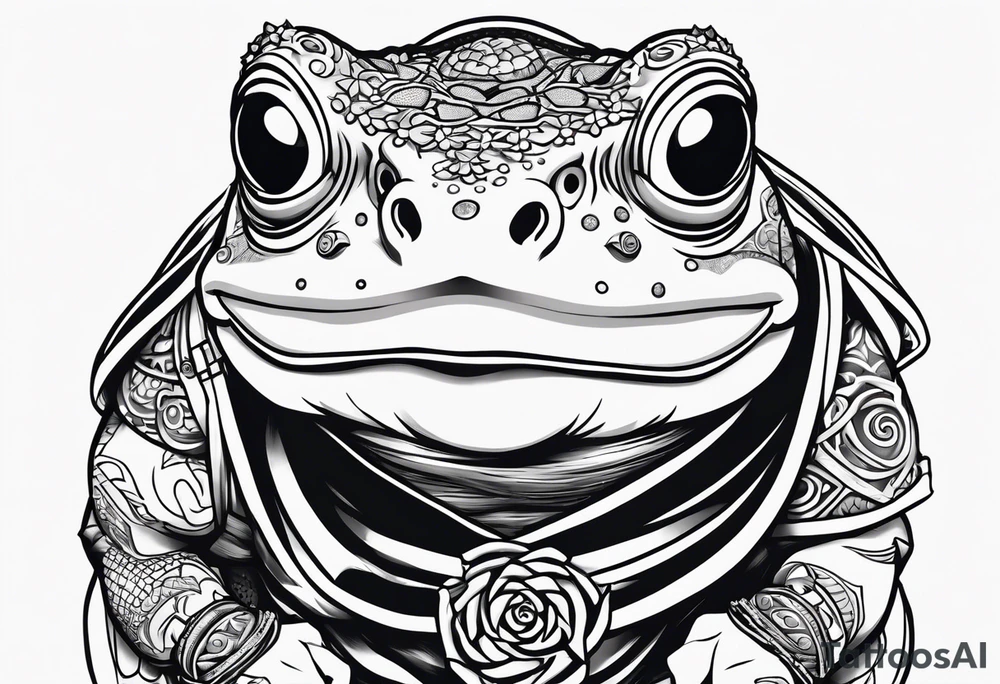 Jiraiya Naruto Gamakichi toad tattoo idea