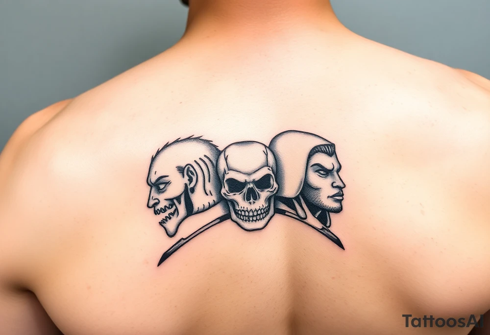 Leg tattoo tribute for four brothers tattoo idea