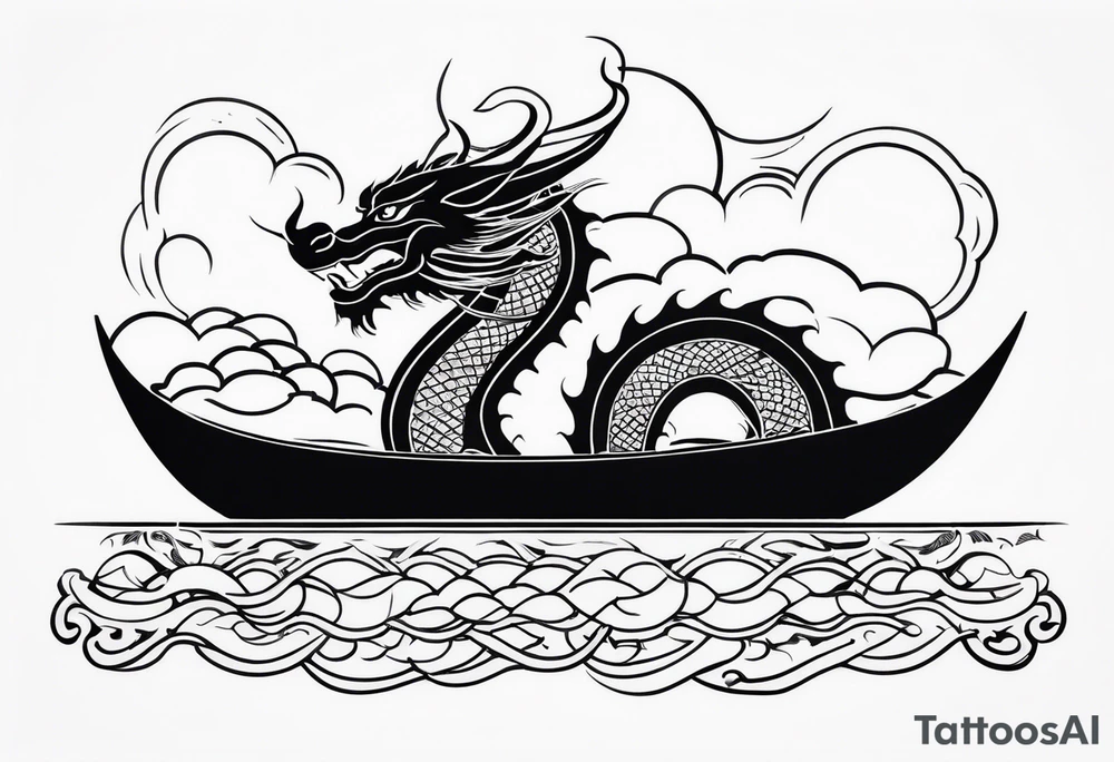 dragon boat tattoo idea