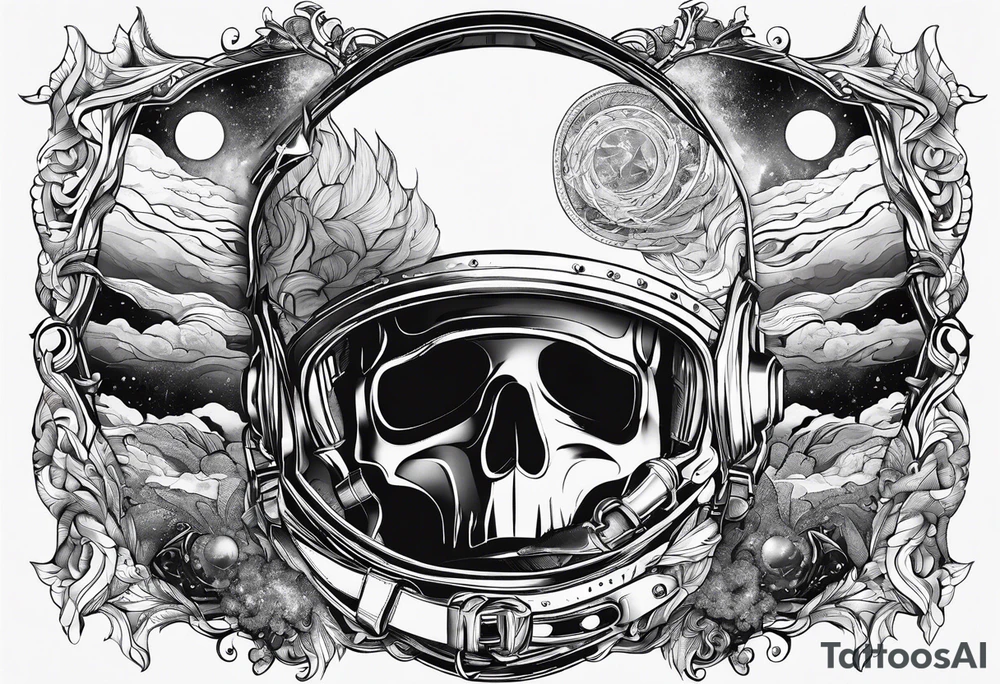 Space Mann schöne Zukunft tattoo idea