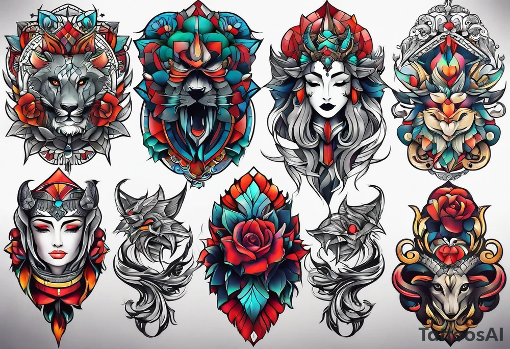 full sleeve tattoos for men. tattoo idea