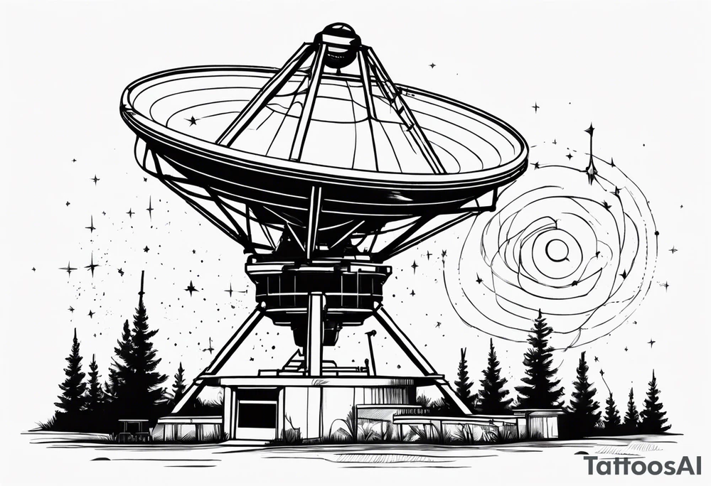 radio telescope tattoo idea