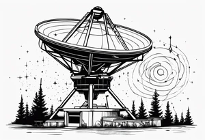 radio telescope tattoo idea