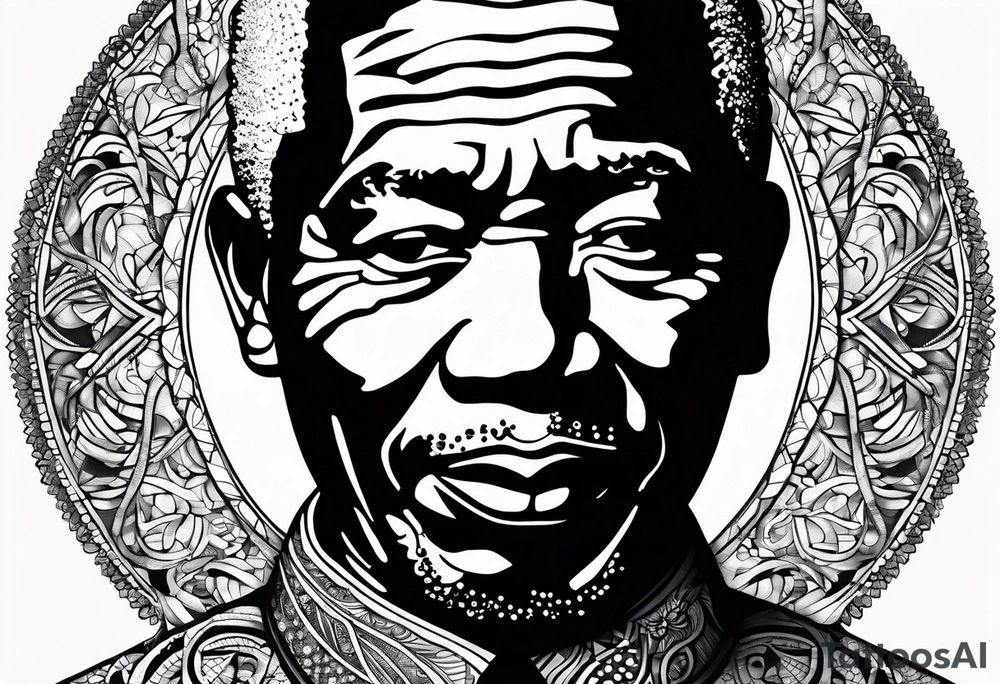 Un simbolo de mandela, que inclluya palabra "faith" tattoo idea