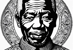 Un simbolo de mandela, que inclluya palabra "faith" tattoo idea