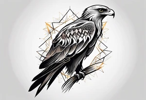 Black kite. Soft. Small. Child like. Environmental elements. Girly. tattoo idea