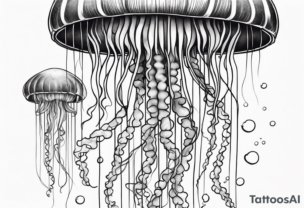 Beautiful Jellyfish tattoo idea