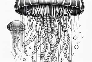 Beautiful Jellyfish tattoo idea