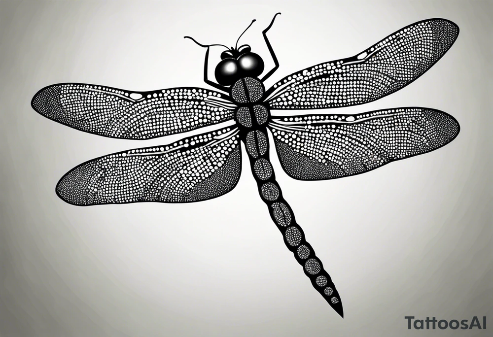 dragonfly outline tattoo idea