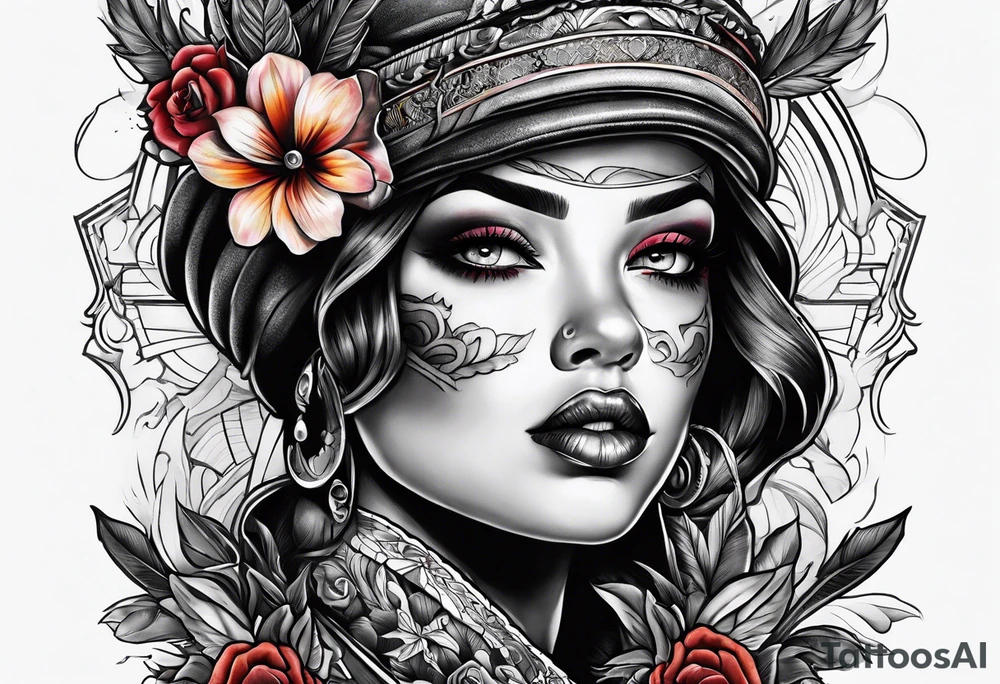 thugged out harriet tubbman tattoo idea