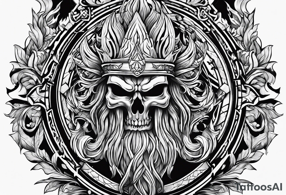 Valhalla fire tattoo idea