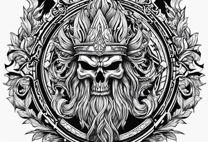 Valhalla fire tattoo idea