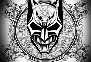 skull of batman tattoo idea