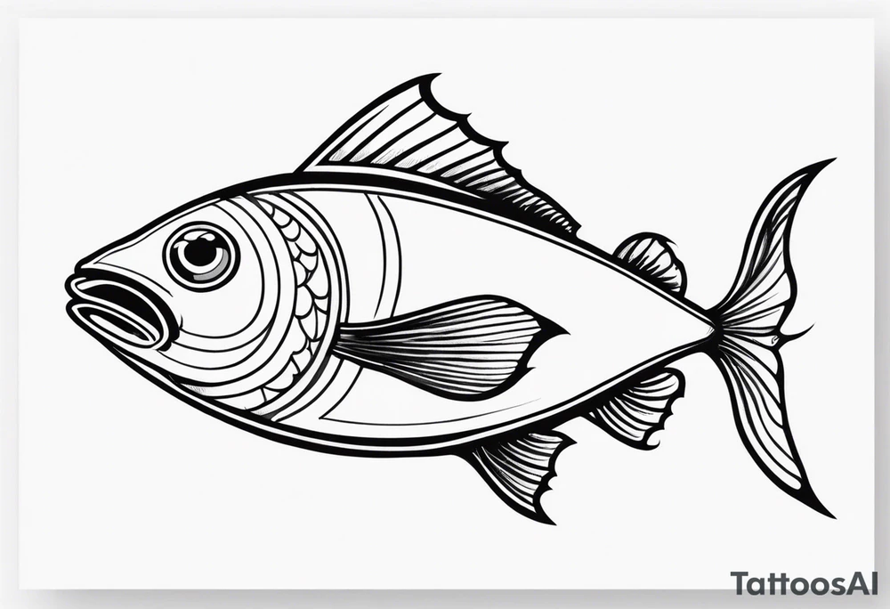 Three eyed fish tattoo idea
