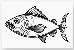 Three eyed fish tattoo idea