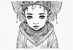 Baby boy tattoo idea
