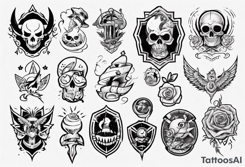 cartoon tattoo idea