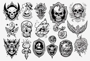 cartoon tattoo idea