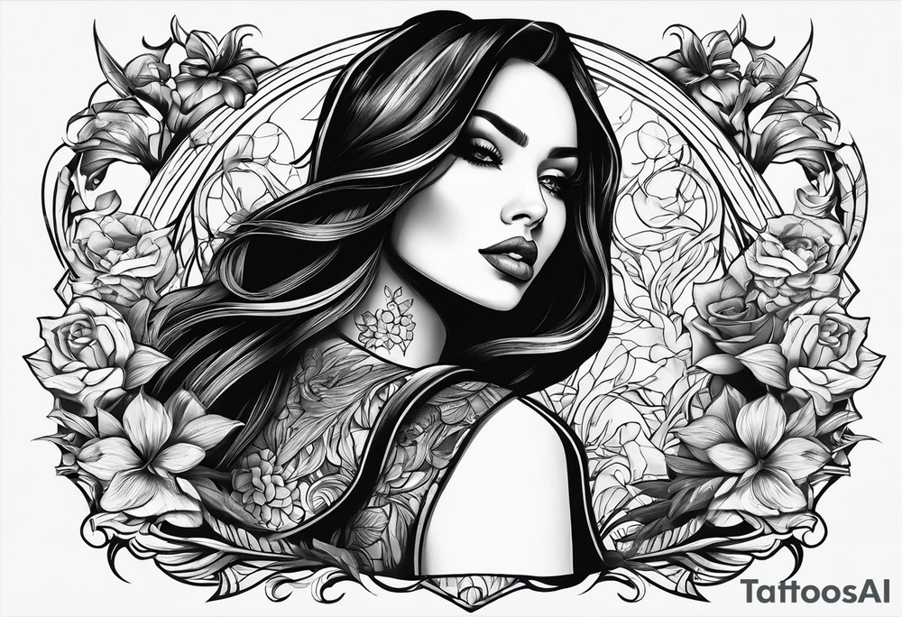 A long skinny blade tattoo idea