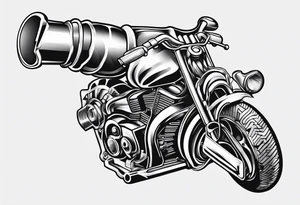 Mechanic turbo wrench tattoo idea