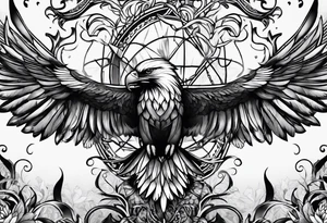 roots and wings tattoo idea