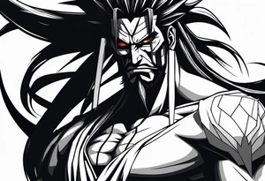 kenpachi zaraki from bleach tattoo idea