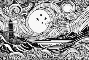 Aquarius sign tattoo idea