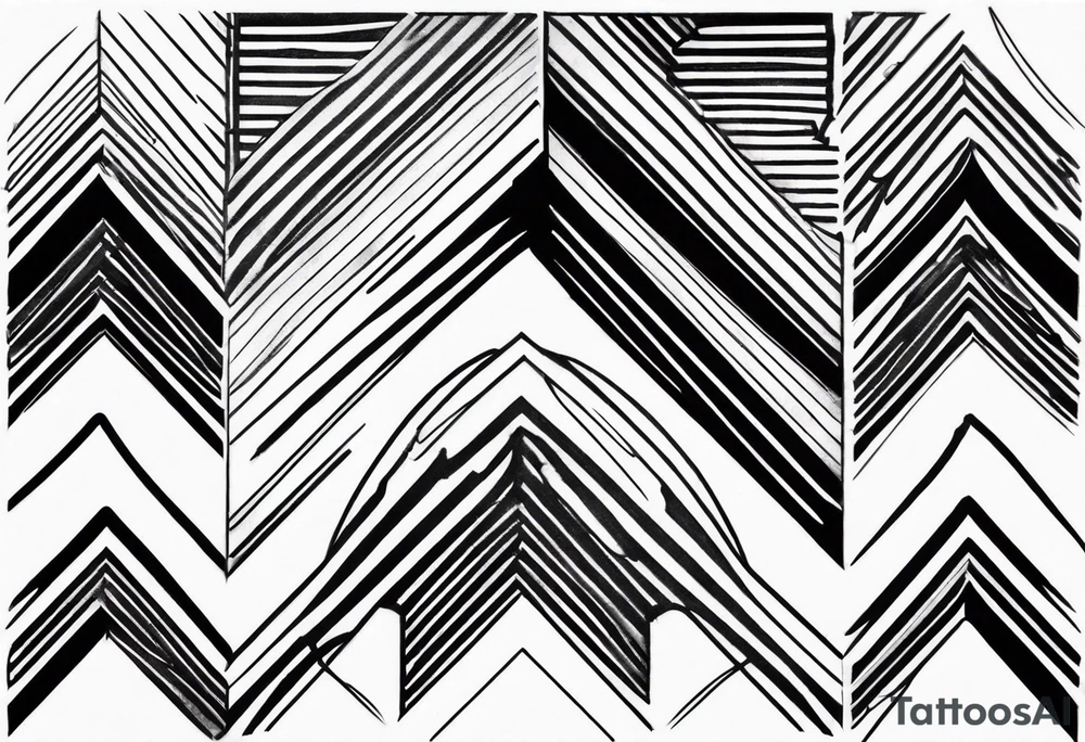 Chevron Stripes tattoo idea