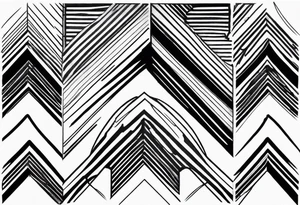 Chevron Stripes tattoo idea