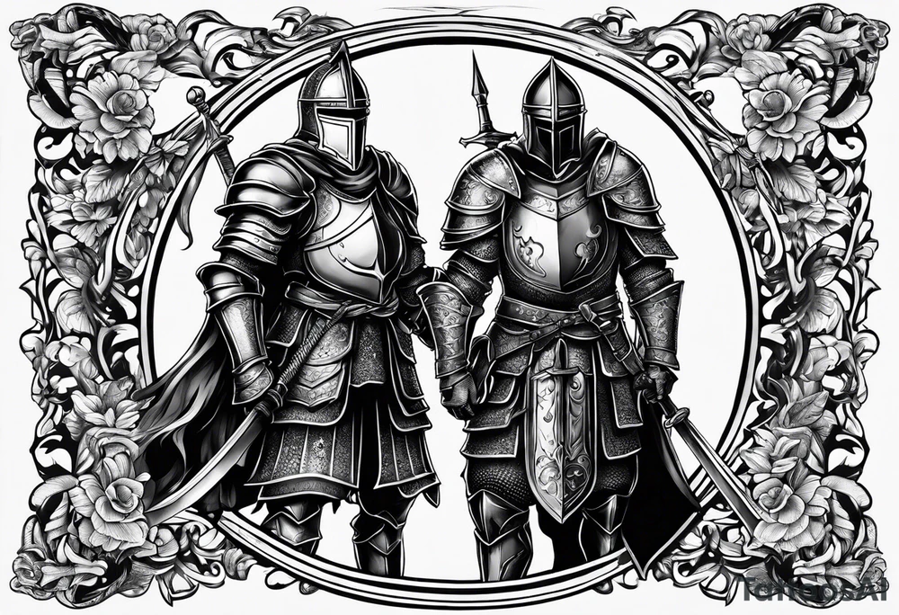 two knights tattoo idea