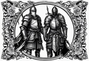 two knights tattoo idea