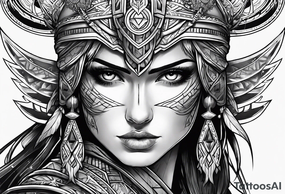 A warrior tattoo idea