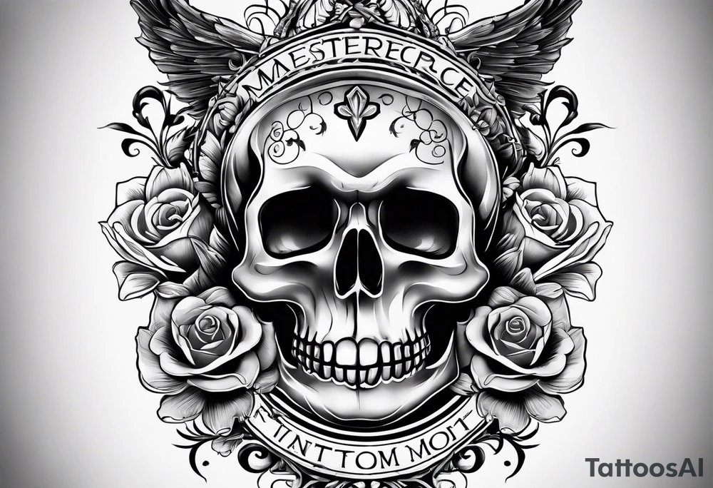 The words Memento Mori tattoo idea