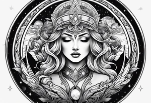 Virgo, planet mercury  earth element tattoo idea