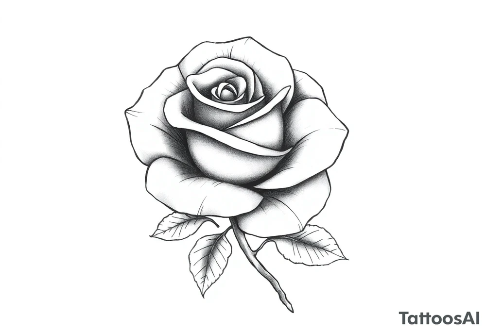 ROSE WITH FLORIDA WRITTEN IN VERTICAL FOR THE STEM tattoo idea
