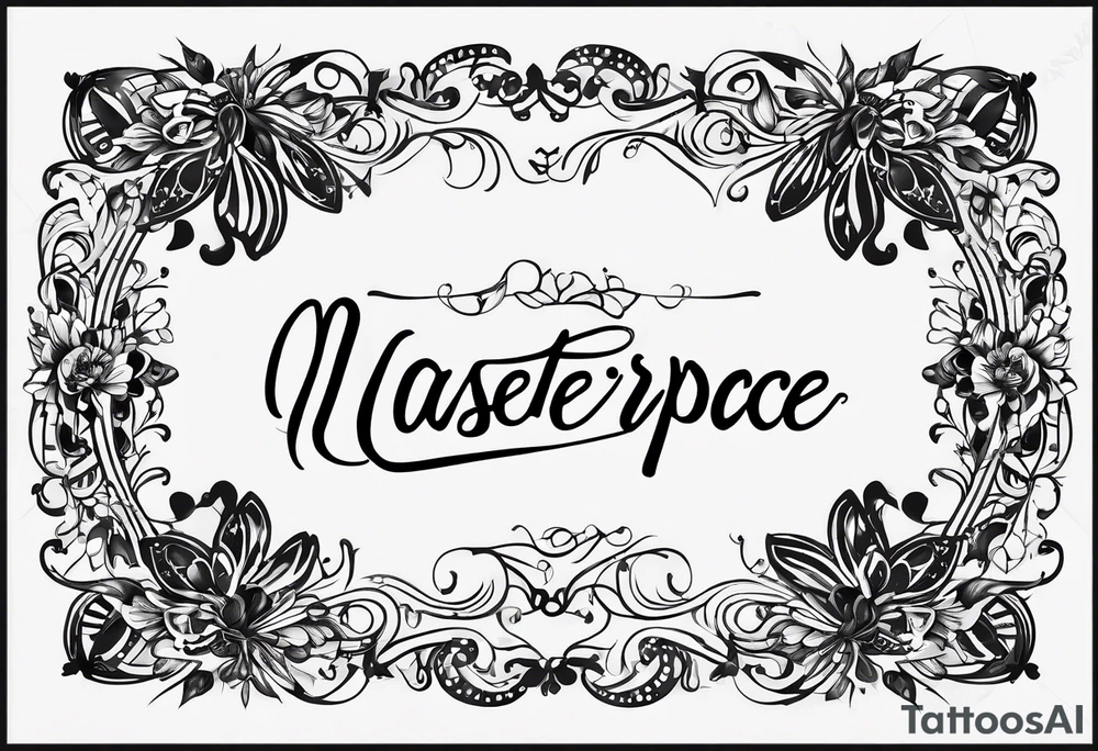 Script in a cursive font of the following words “There’s glitter on the floor after the party…” with sparkle designs tattoo idea