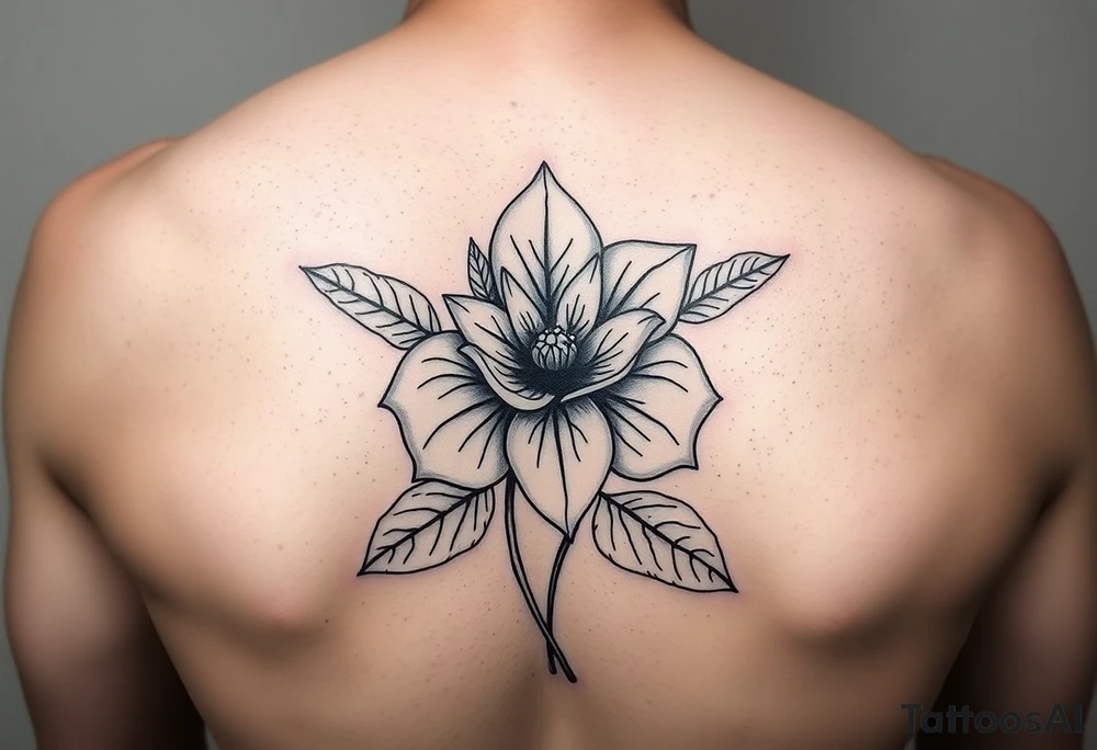 January December july birth flower tattoo idea