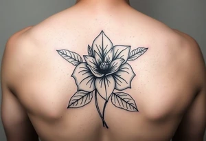 January December july birth flower tattoo idea