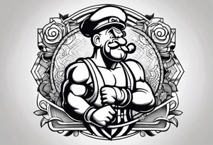 popeye tattoo idea