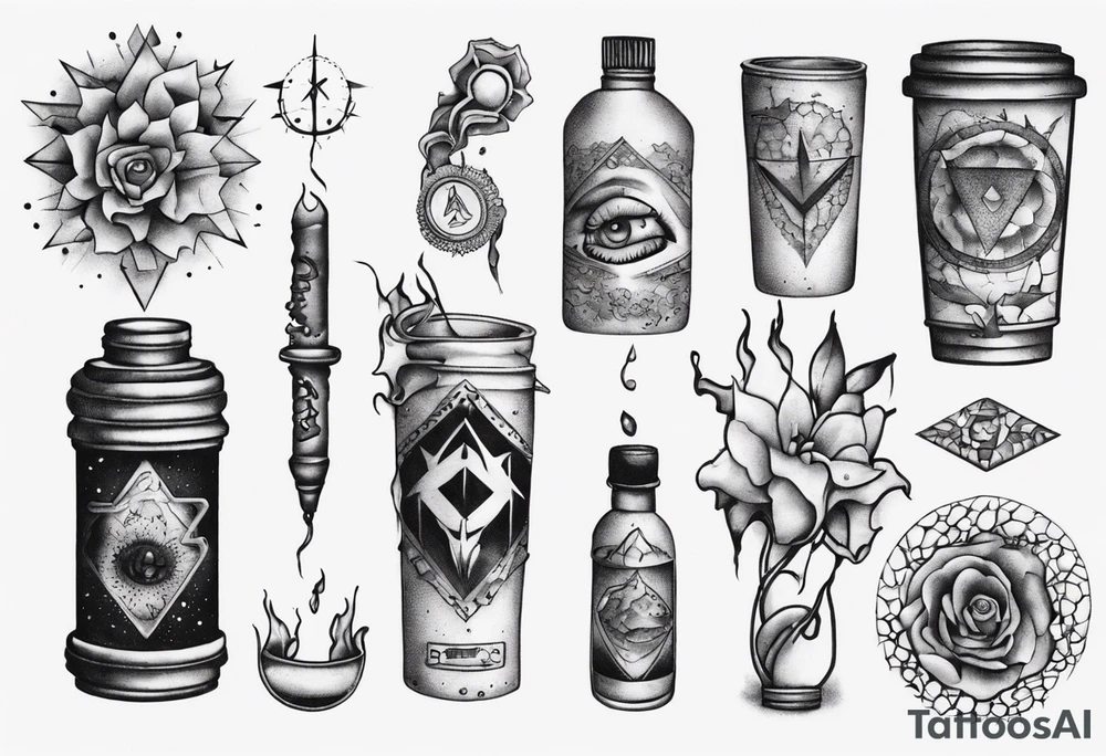 filling up an emptiness tattoo idea