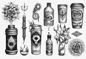 filling up an emptiness tattoo idea