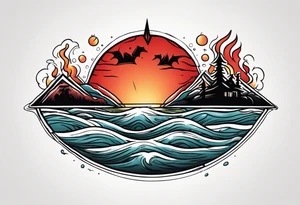 Hell or high water tattoo idea