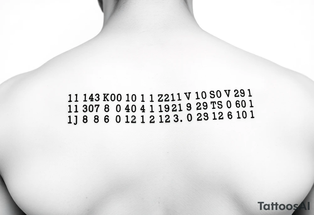 Morse code tattoo idea