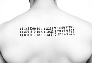 Morse code tattoo idea